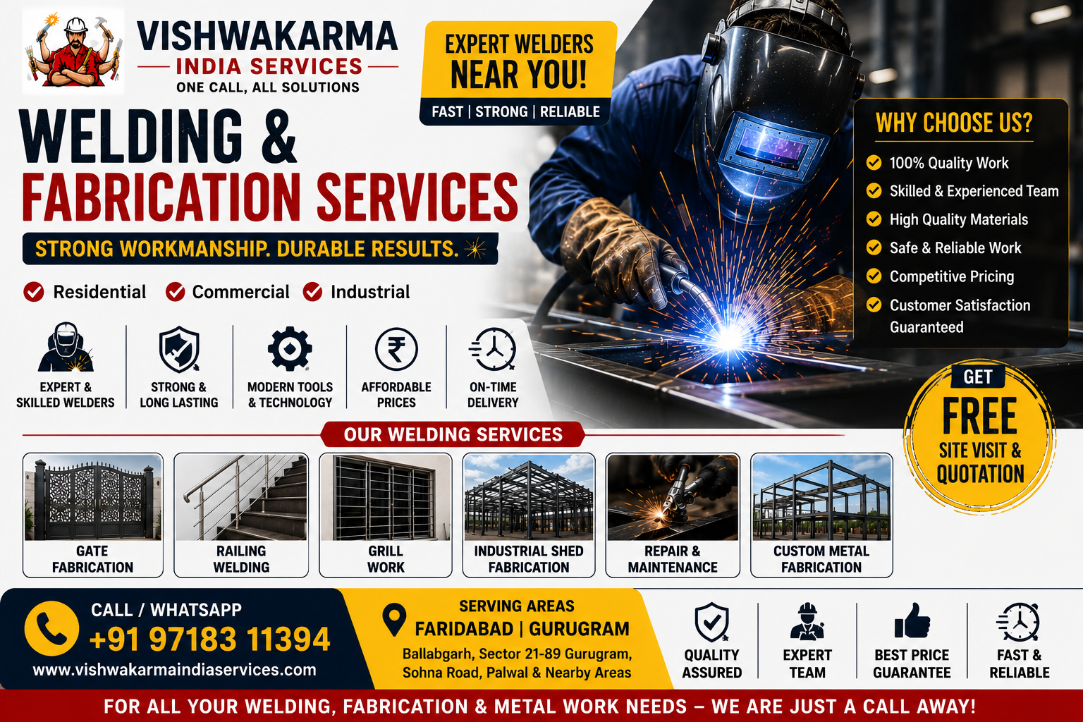 Gate Fabrication Services in Delhi NCR – मजबूत और Stylish Gates के लिए Professional Fabrication Solutions